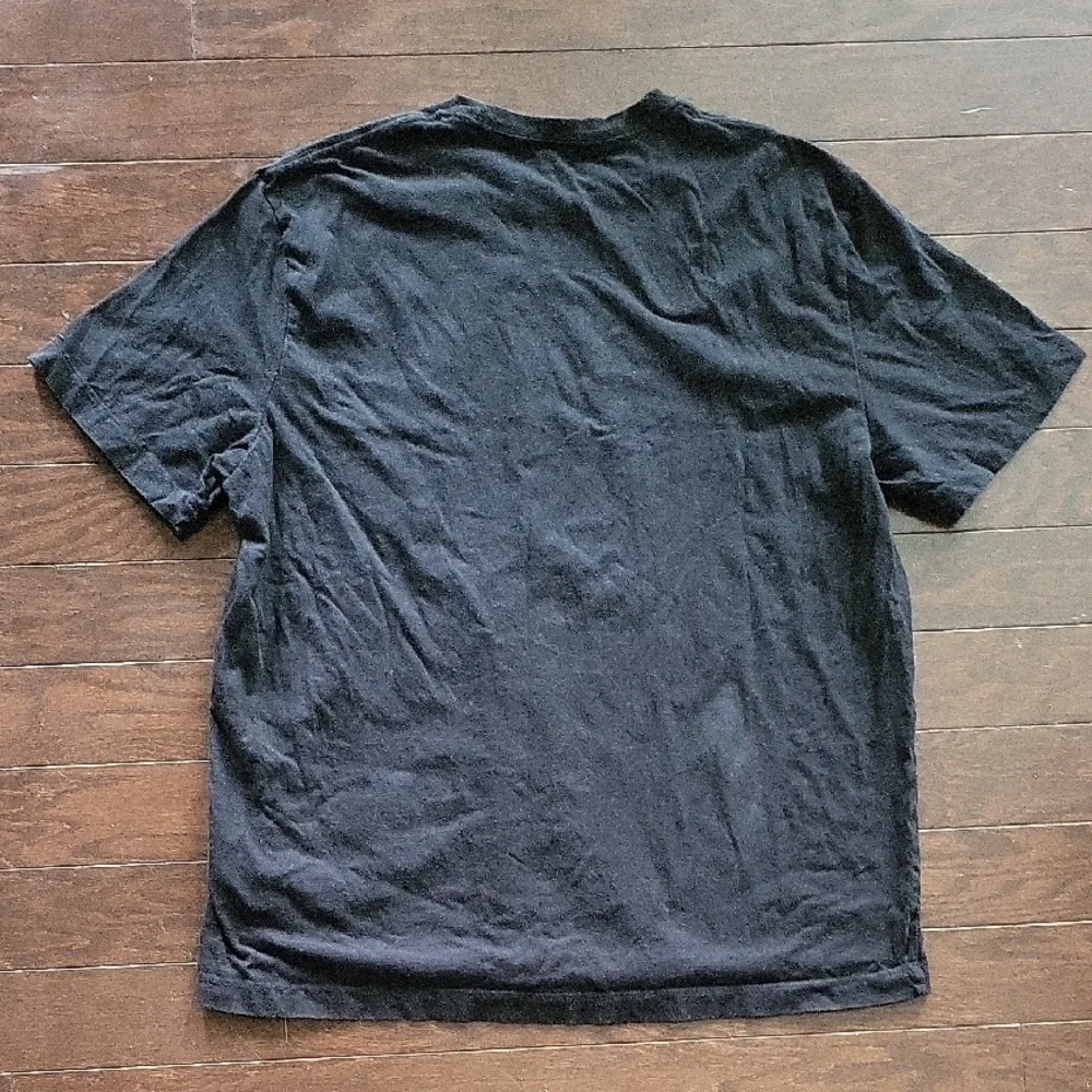 True Religion Black Tee with Bridge Graphic